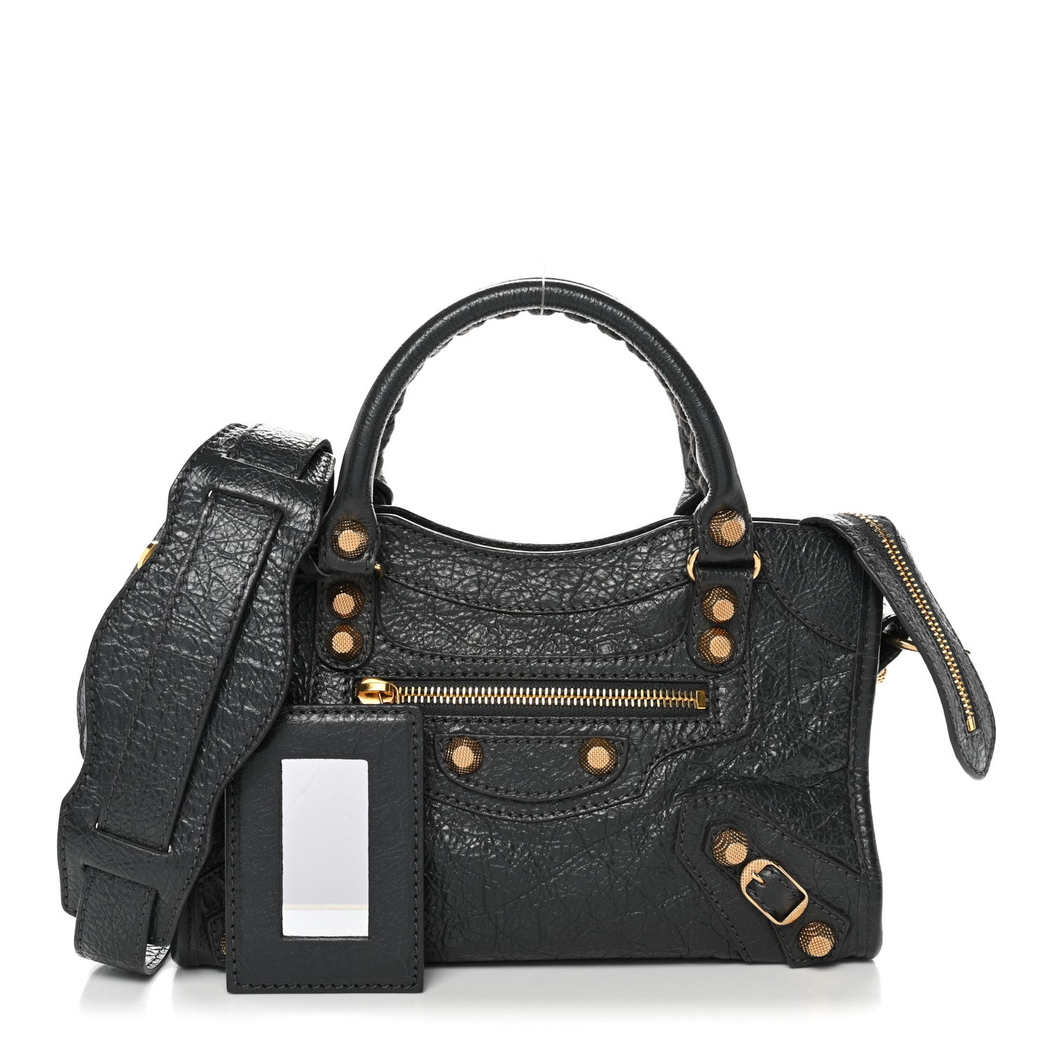Balenciaga Agneau Giant 12 Gold Hardware Mini City Gris Fossile 3 of 11