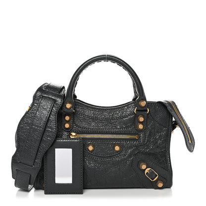 Balenciaga Agneau Giant 12 Gold Hardware Mini City Gris Fossile 3 of 11