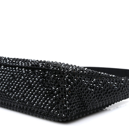 Prada Satin Crystal Mini Re-Edition 2000 Bag Black 9 of 10