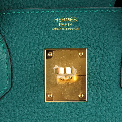 Hermes Togo Birkin 30 Malachite 8 of 28