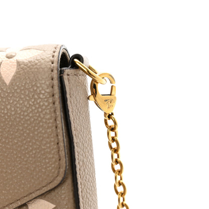 Louis Vuitton Empreinte Monogram Giant Felicie Pochette Tourterelle Creme 11 of 12