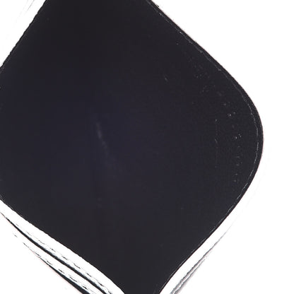 Saint Laurent Grain De Poudre Monogram Credit Card Case Grey 5 of 8