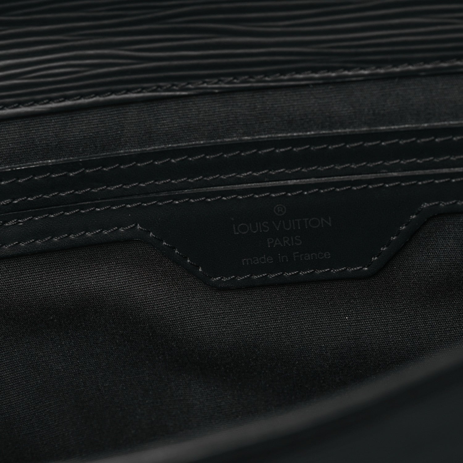Louis Vuitton Epi Sac Plat PM  Black 6 of 10