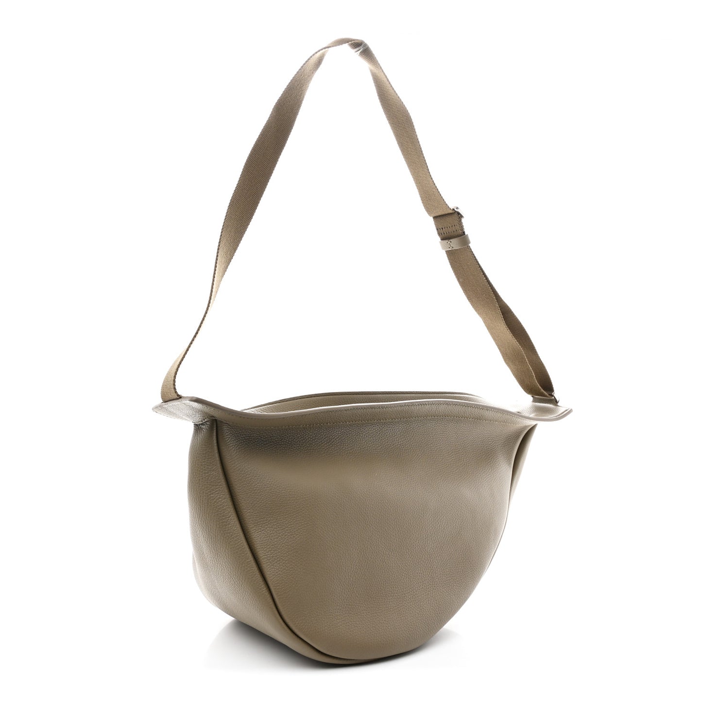 Grained Calfskin Large Slouchy Banana Bag Elephant