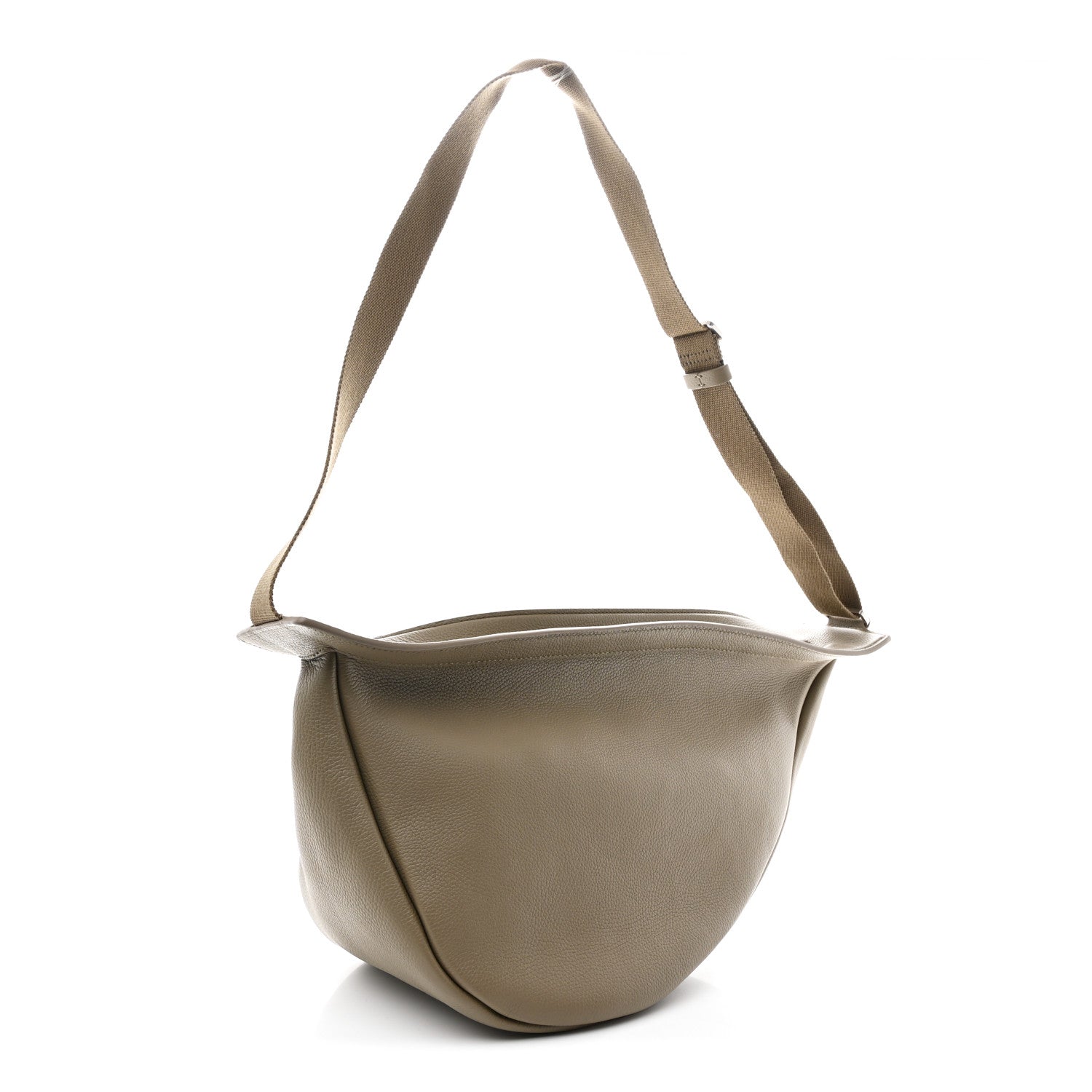 The Row Grained Calfskin Large Slouchy Banana Bag Elephant 3 of 10