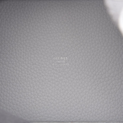 Hermes Taurillon Clemence Picotin Lock 18 PM White 8 of 10
