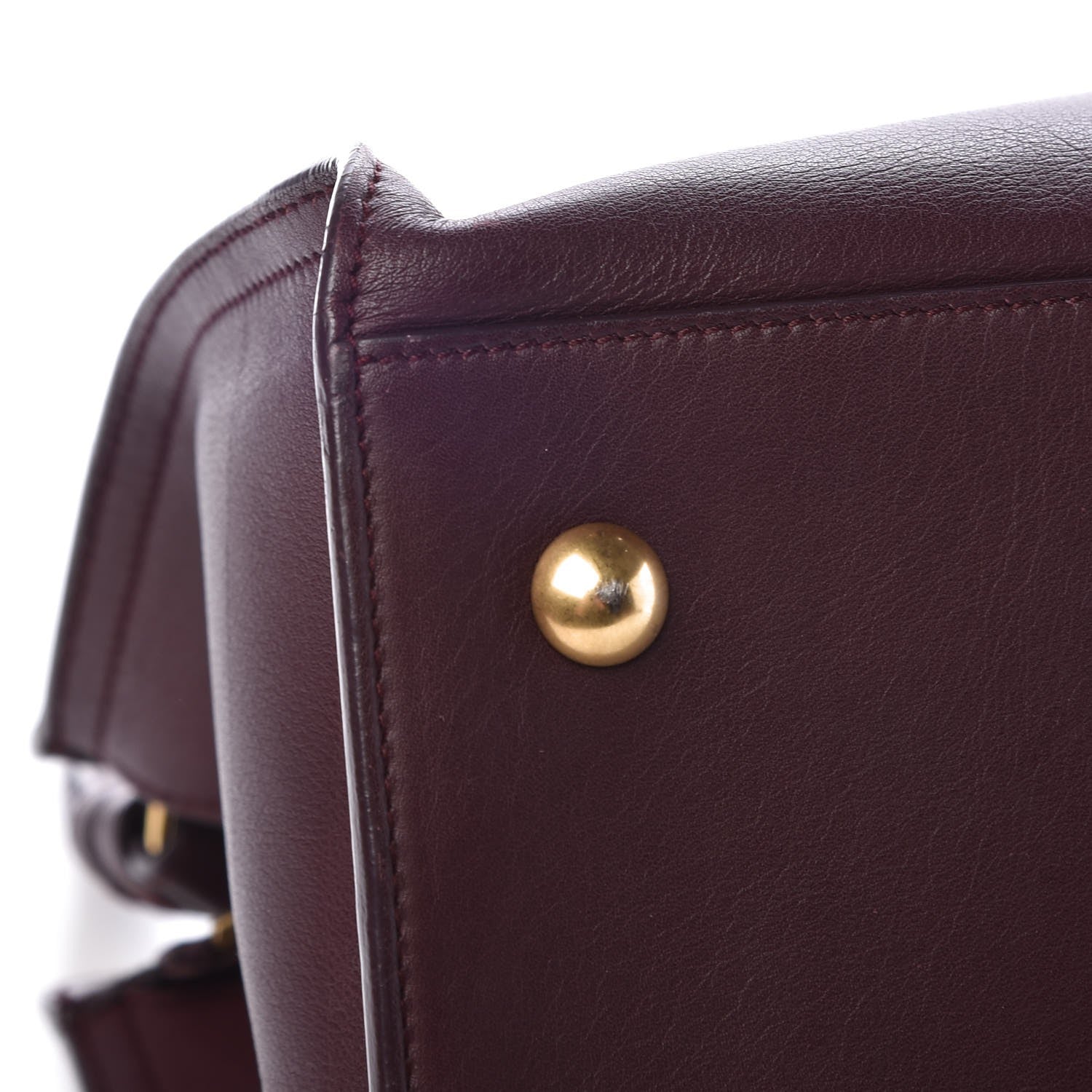 Saint Laurent Calfskin Small Classic Y Cabas Bordeaux 12 of 16