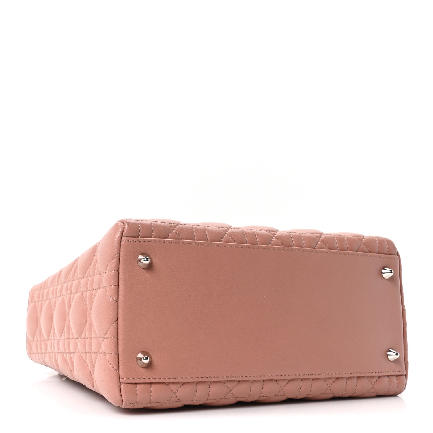 Christian Dior Lambskin Cannage Medium Lady Dior Bois de Rose 4 of 10