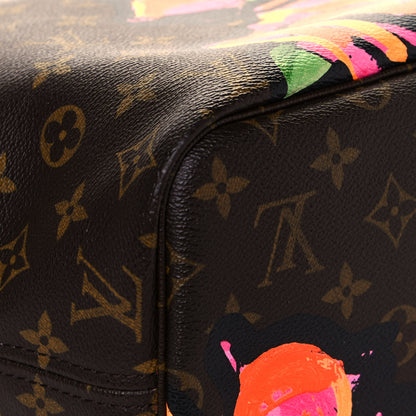 Louis Vuitton Monogram Roses Neverfull MM 9 of 14