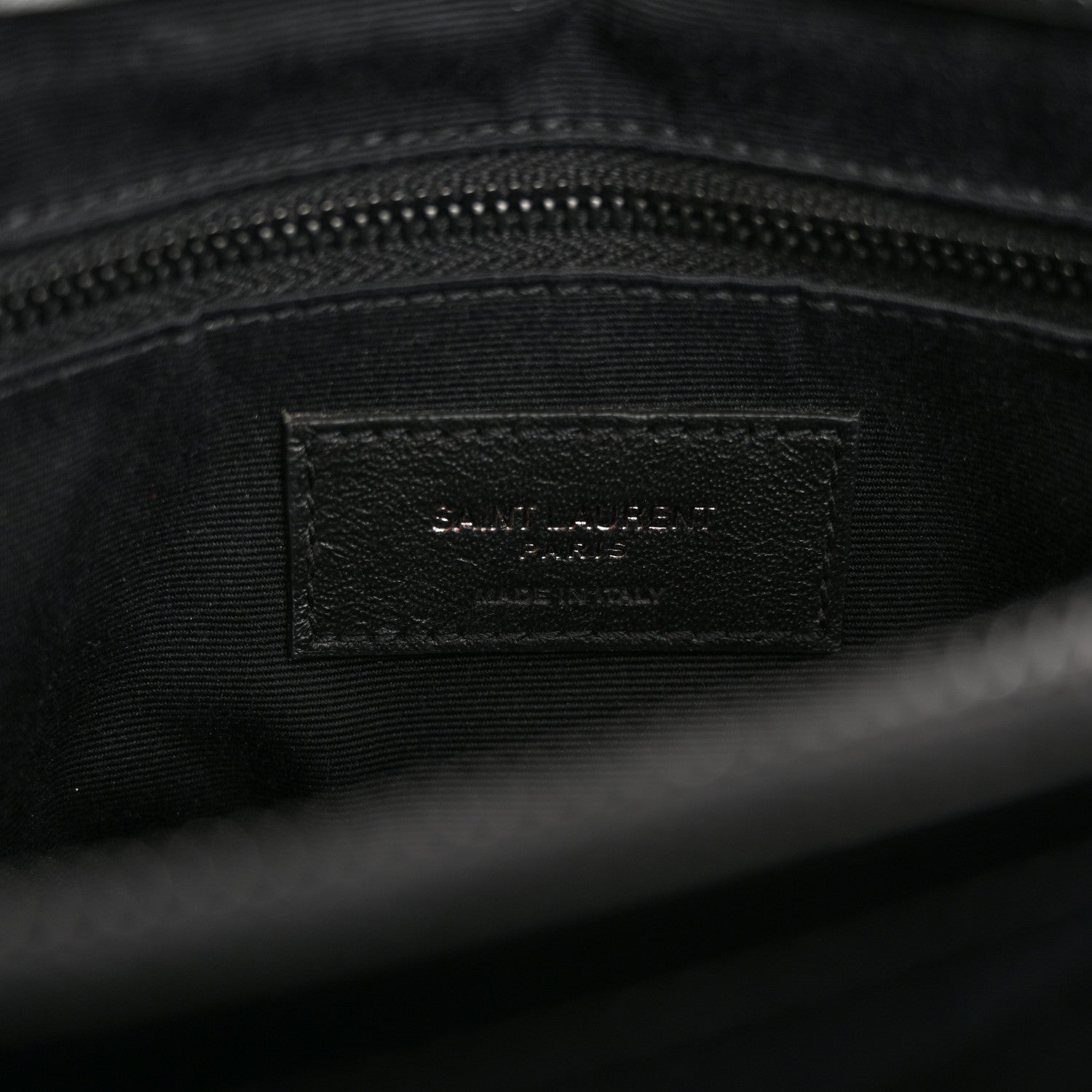 Saint Laurent Calfskin Y Quilted Monogram Monochrome Medium Loulou Chain Satchel Black 7 of 12