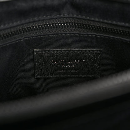 Saint Laurent Calfskin Y Quilted Monogram Monochrome Medium Loulou Chain Satchel Black 7 of 12