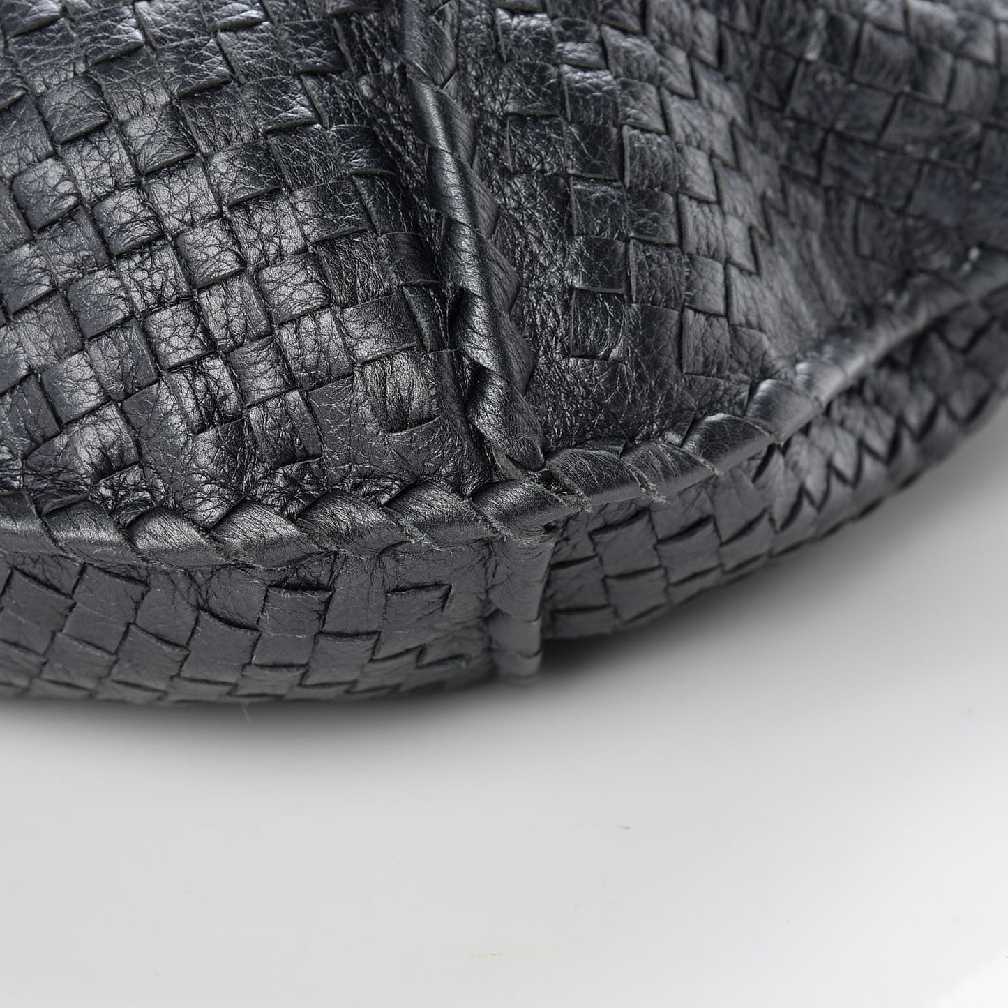 Cervo Intrecciato Large Simple Hobo Gunmetal