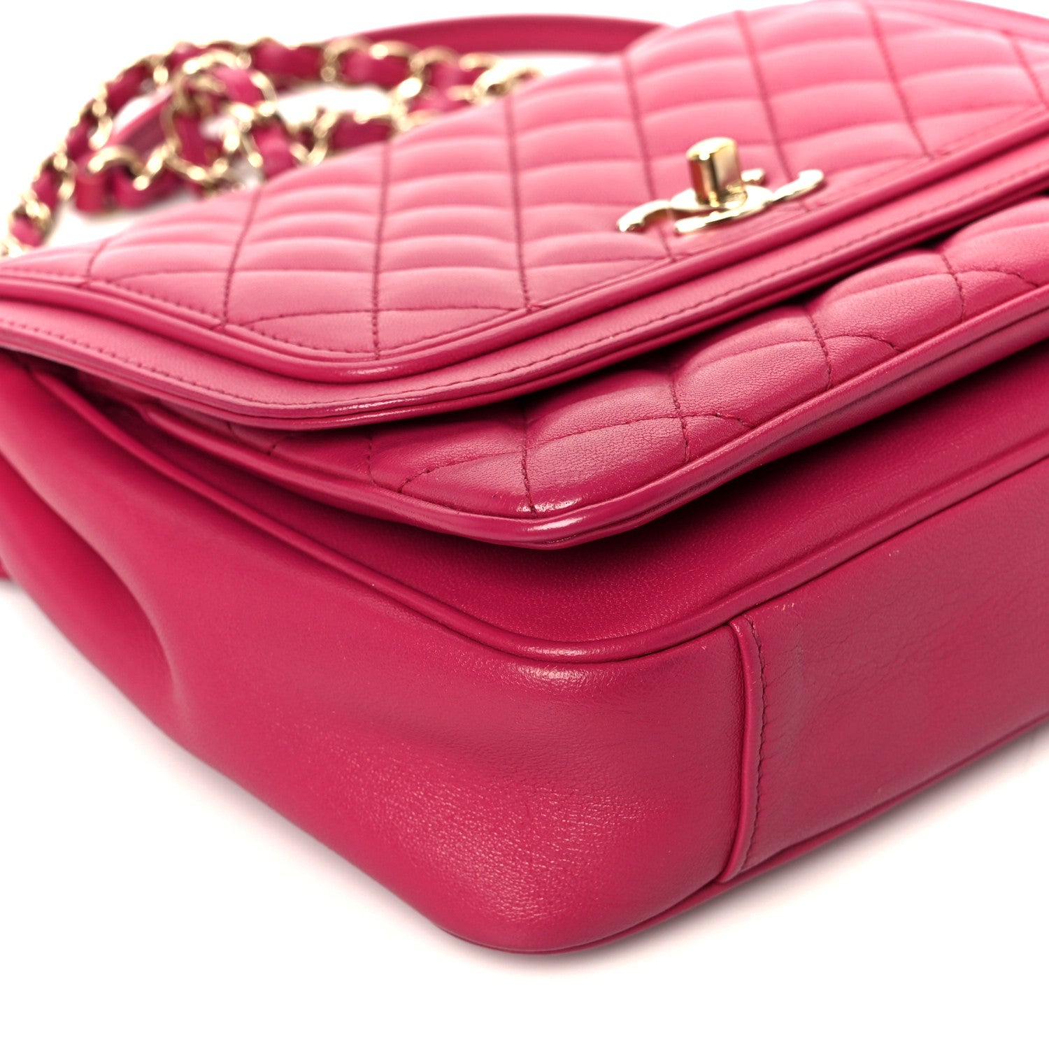 Chanel Lambskin Quilted Medium Lovely Day Flap Pink 10 of 11