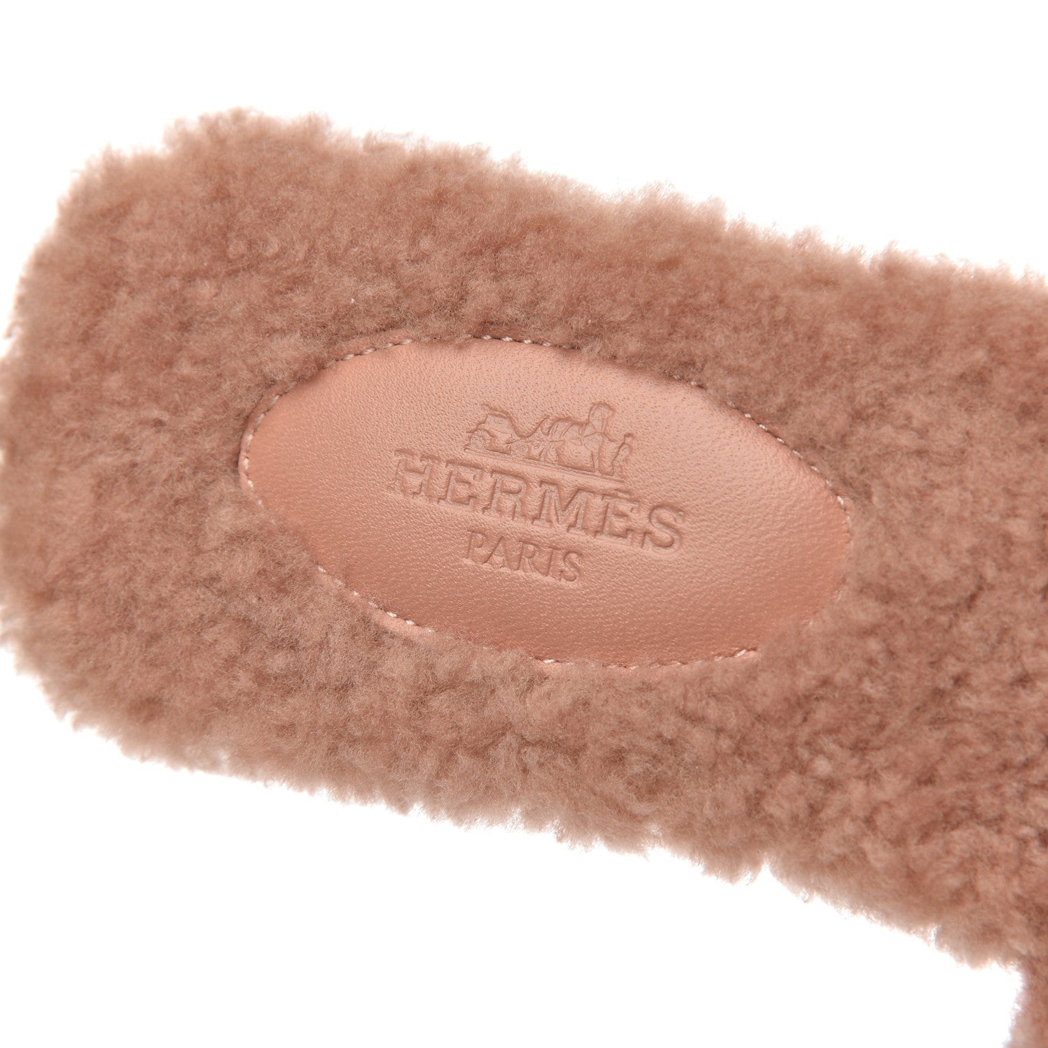 Hermes Woolskin Oran Sandals 36 Rose Aube 6 of 12