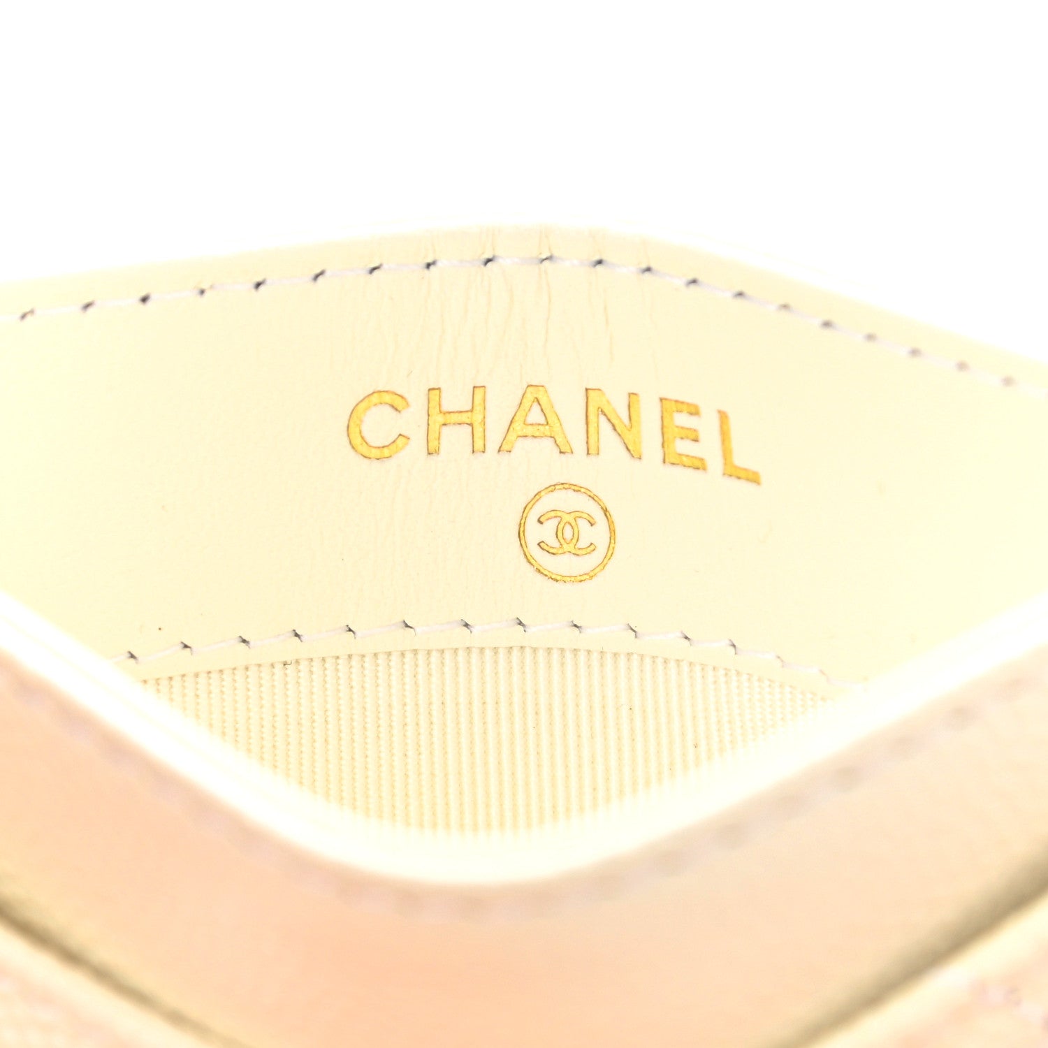 Chanel Caviar Quilted Card Holder White 5 of 8