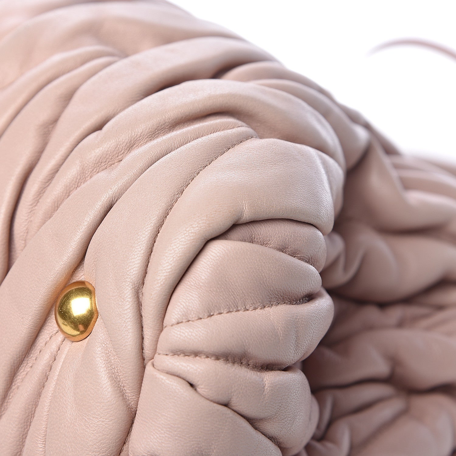 Miu Miu Nappa Matelasse Bauletto Top Handle Bowler Pink 11 of 13