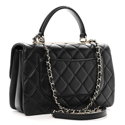 Chanel Lambskin Quilted Medium Trendy CC Flap Dual Handle Bag Black 3 of 10