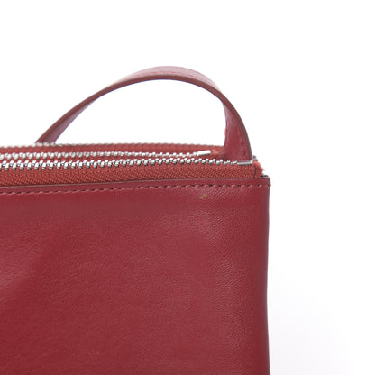 Celine Lambskin Small Trio Crossbody Bag Red 9 of 13