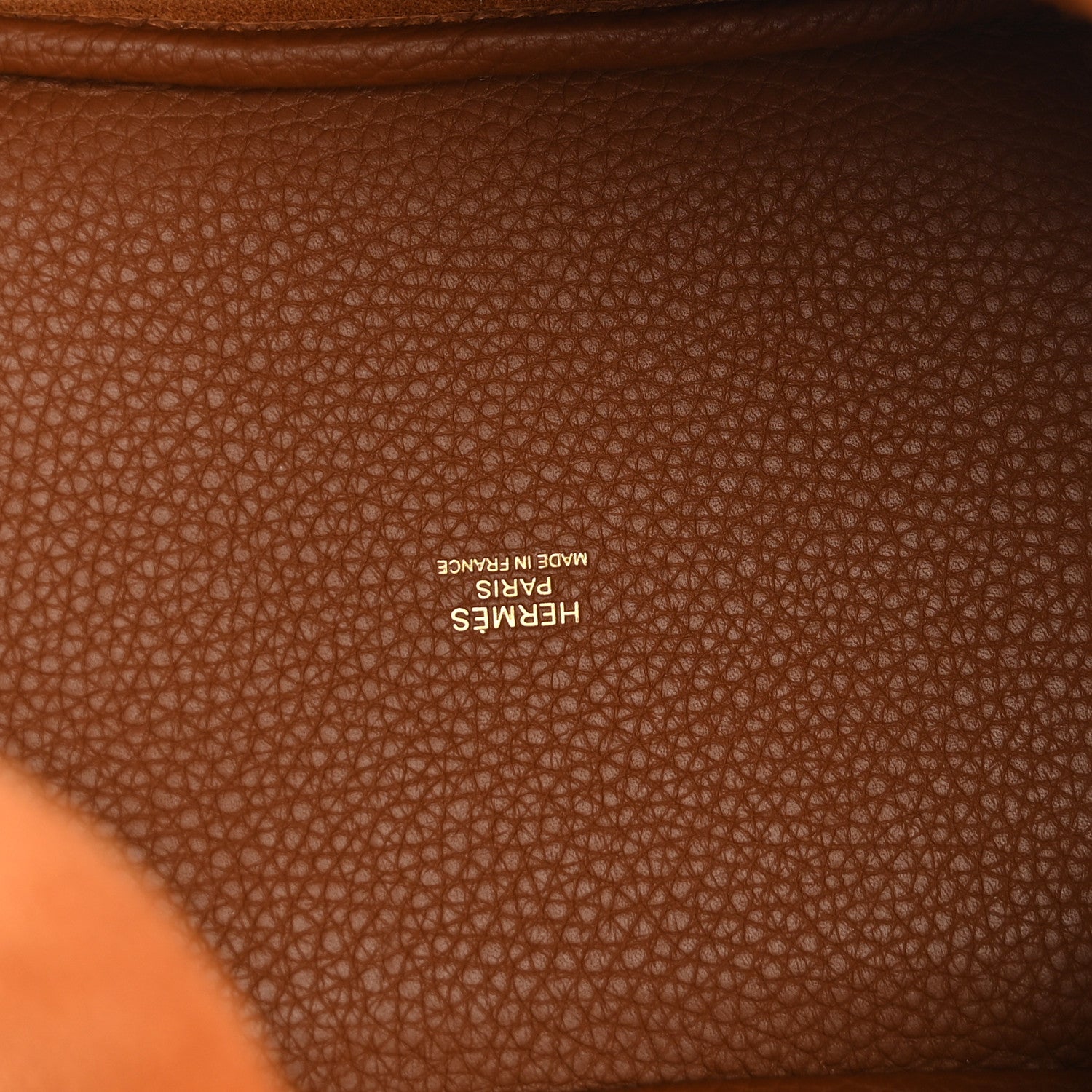Hermes Taurillon Clemence Picotin Lock 18 PM Gold 5 of 11