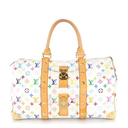 Louis Vuitton Monogram Multicolor Keepall 45 White 1 of 12