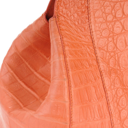 Nancy Gonzalez Crocodile Tote Coral 11 of 11