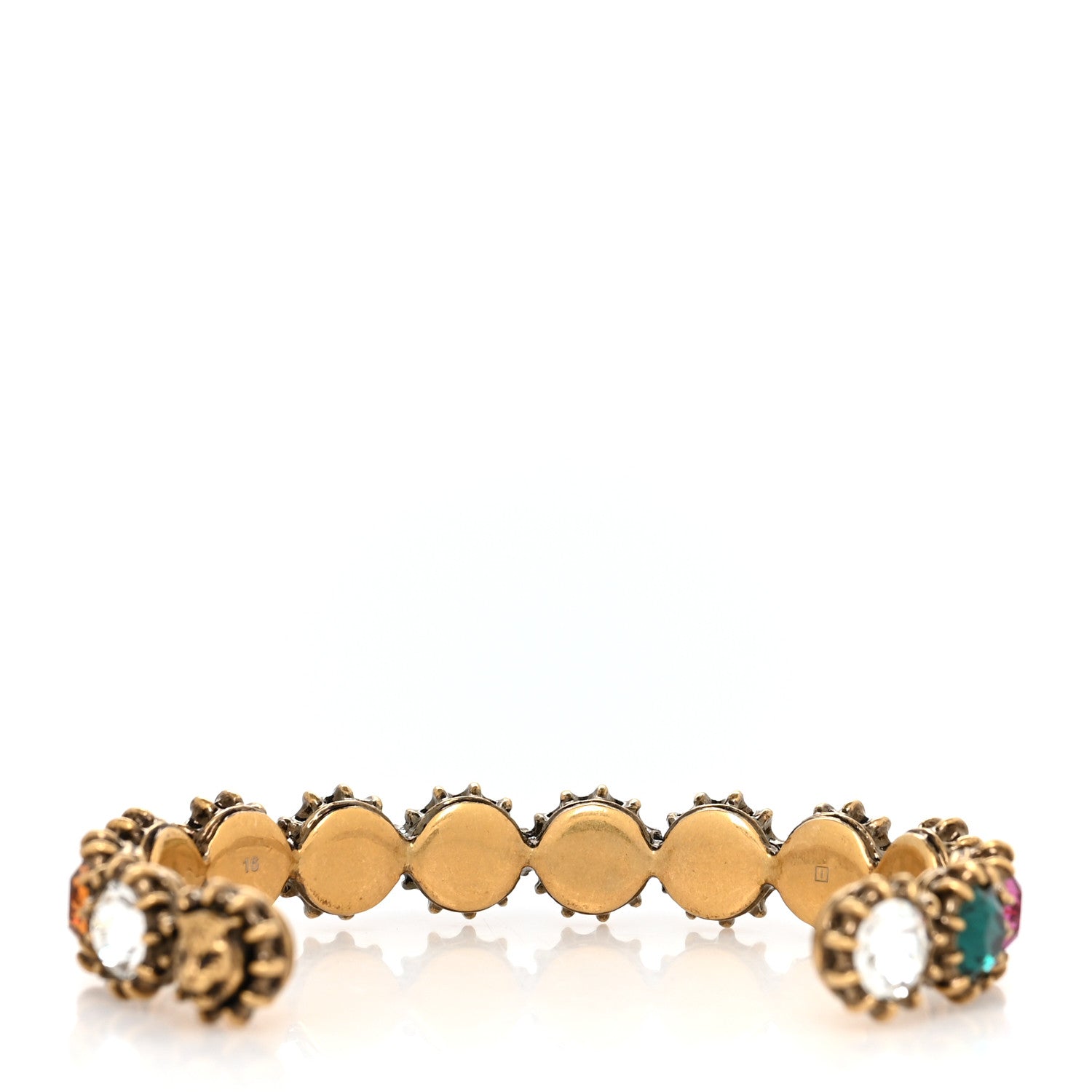 Gucci Crystal Bracelet Aged Gold Multicolor 3 of 6