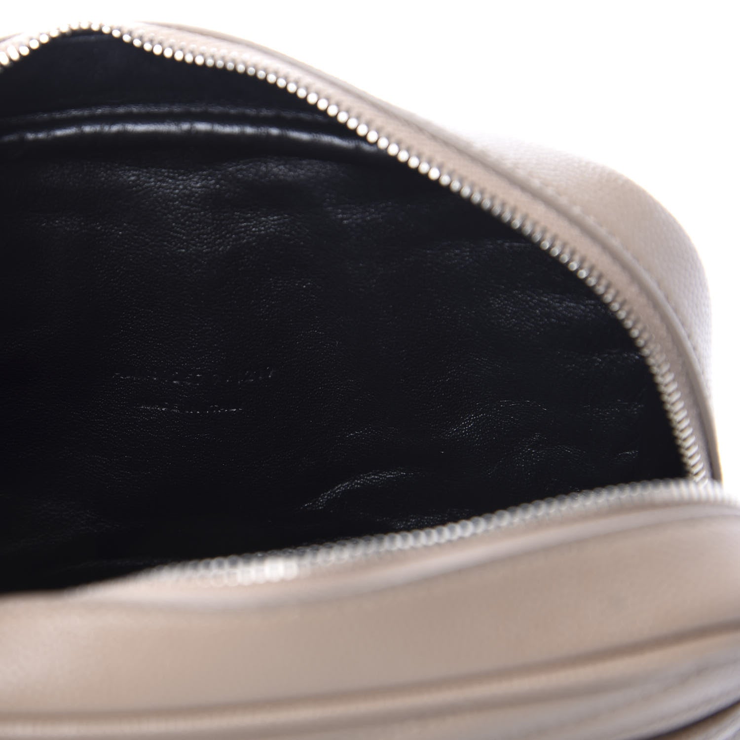 Saint Laurent Grain De Poudre Matelasse Monogram Mini Lou Camera Bag Dark Beige 9 of 11