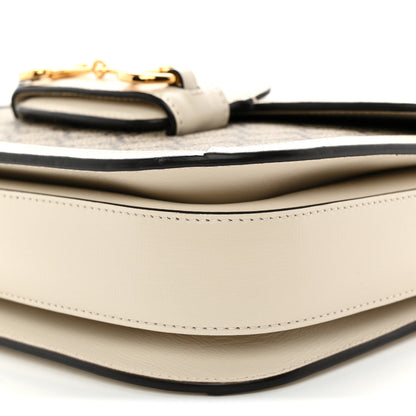 Gucci GG Supreme Monogram Horsebit 1955 Shoulder Bag Beige Mystic White 10 of 10