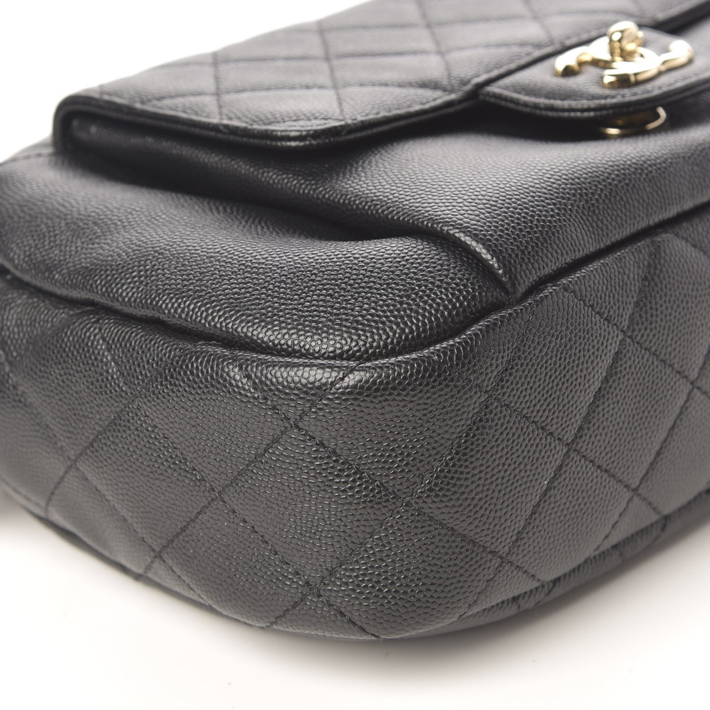 Caviar Quilted CC Day Camera Case Black
