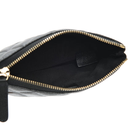 Chanel Caviar Quilted Small Cosmetic Case Black 5 of 7