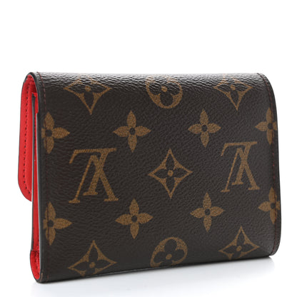 Louis Vuitton Monogram Flower Lock Compact Wallet Coquelicot 2 of 4