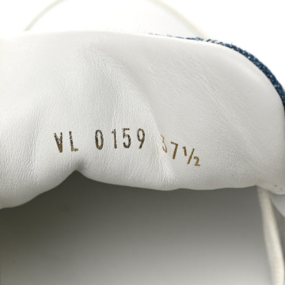 Louis Vuitton Denim Monogram Stellar Sneakers 37.5 Bleu Jeans Blue 9 of 10