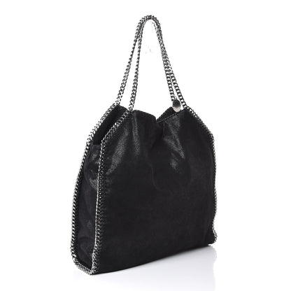 Stella McCartney Shaggy Deer Big Falabella Tote Black 3 of 8