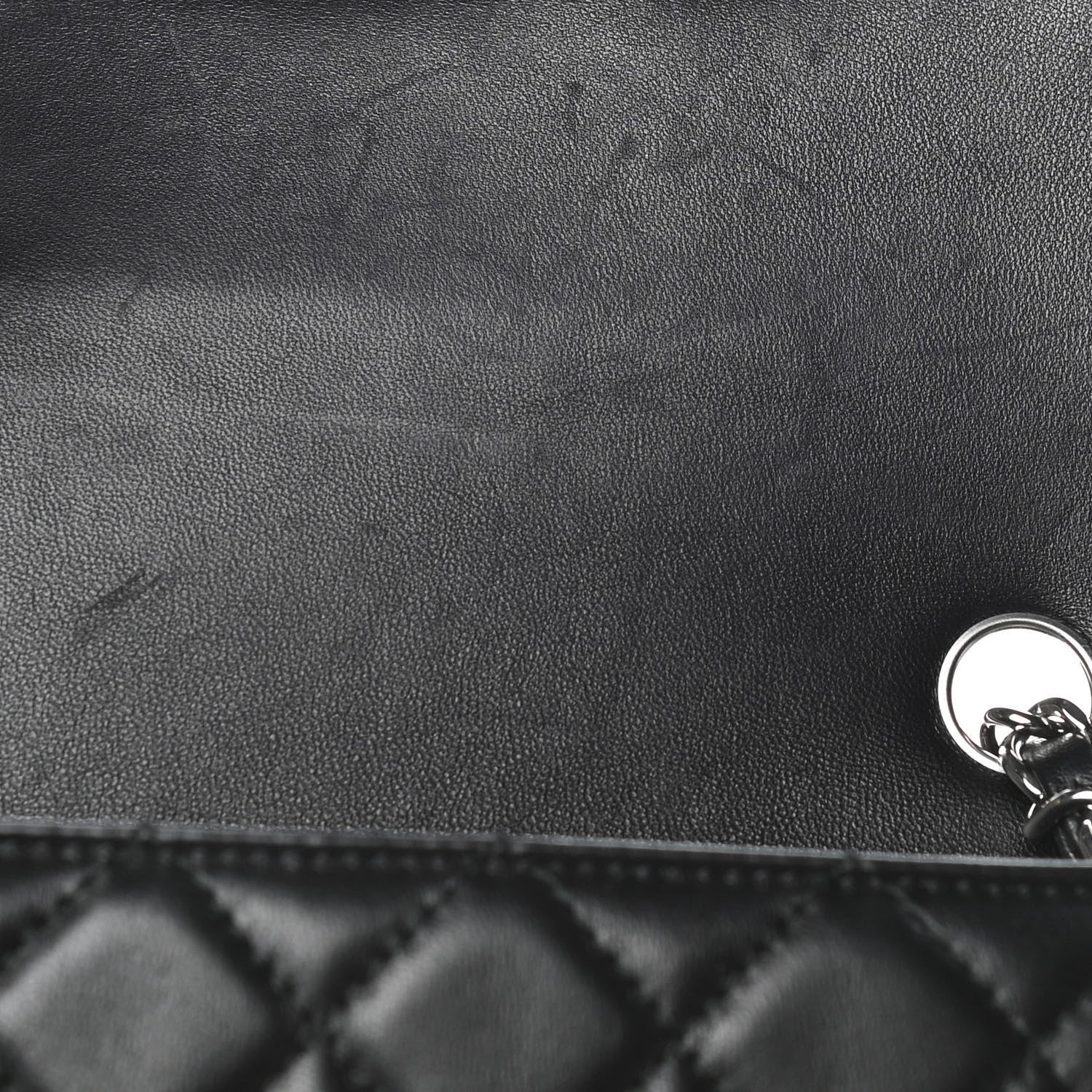 Chanel Lambskin Quilted Mini Rectangular Flap Black 10 of 11