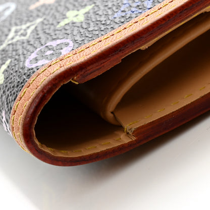 Louis Vuitton Monogram Multicolor Porte Tresor International Wallet Black 9 of 10