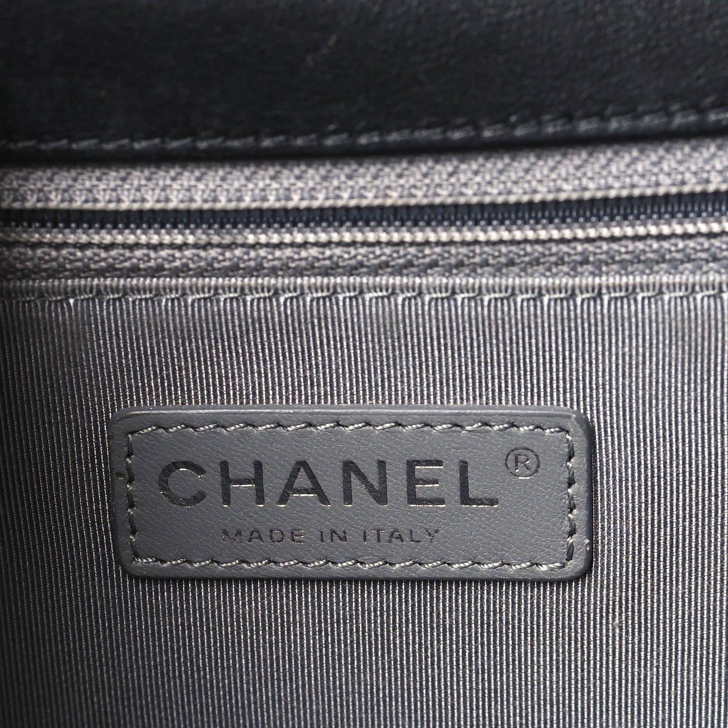 Chanel Metallic Calfskin Quilted New Medium Boy Flap Black 6 of 9
