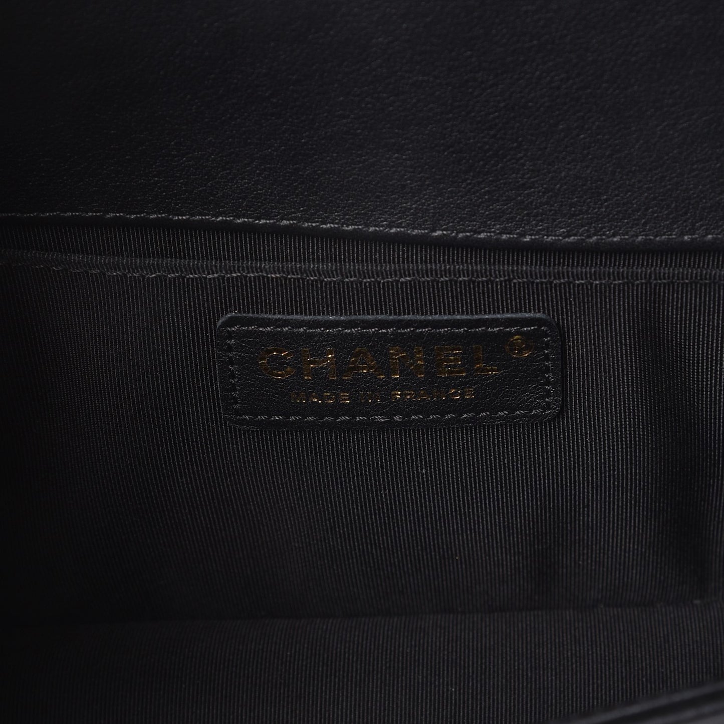 Calfskin Quilted Medium Boy Flap Black