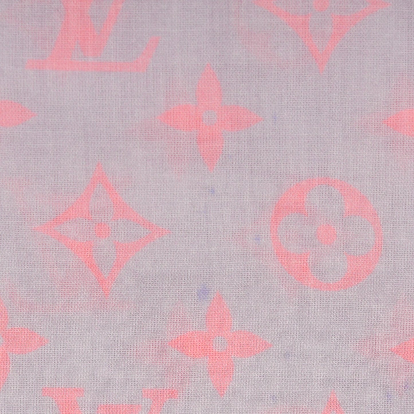 Cotton Monogram Sunrise Stole Blue Ciel