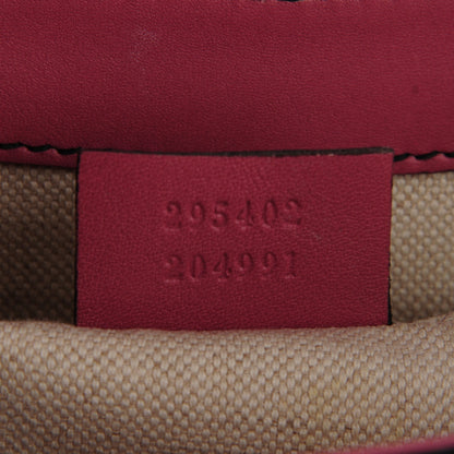 Gucci Guccissima Medium Emily Chain Shoulder Bag Dark Pink 6 of 7