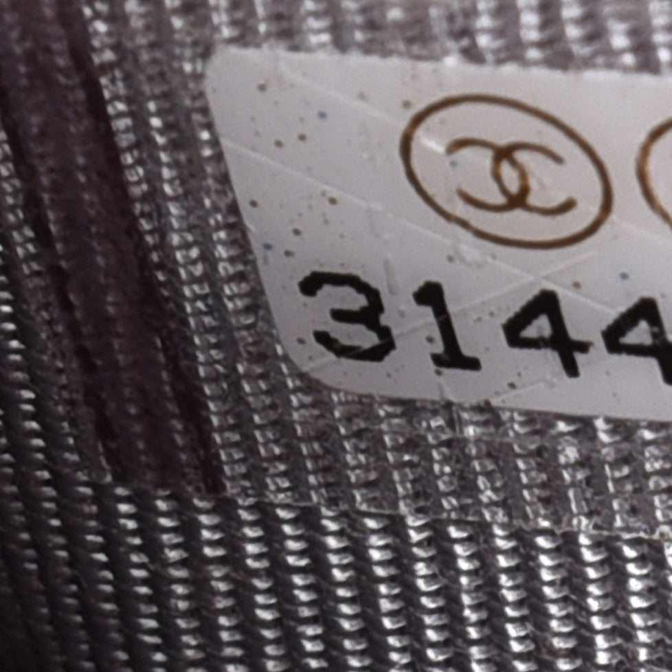 Caviar Quilted Large Flap Wallet Grey