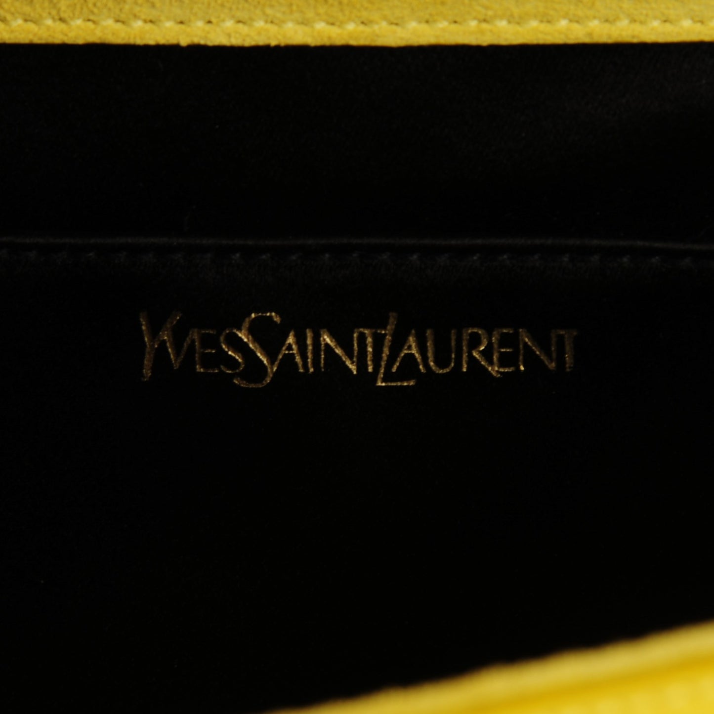 Patent Calfskin Monogram Large Belle De Jour Clutch Yellow