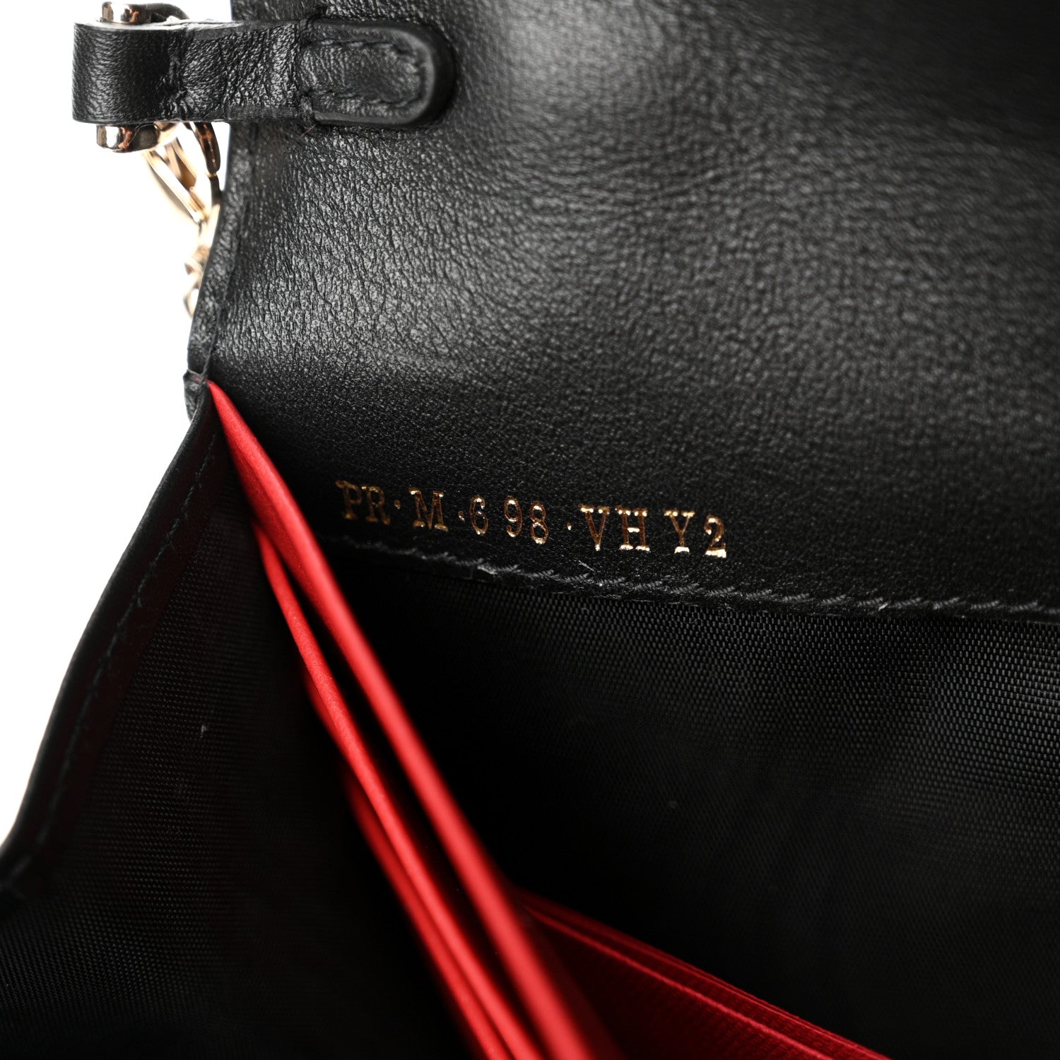 Valentino Garavani Smooth Calfskin Rockstud Heart Wallet On Chain Black Multicolor 8 of 12