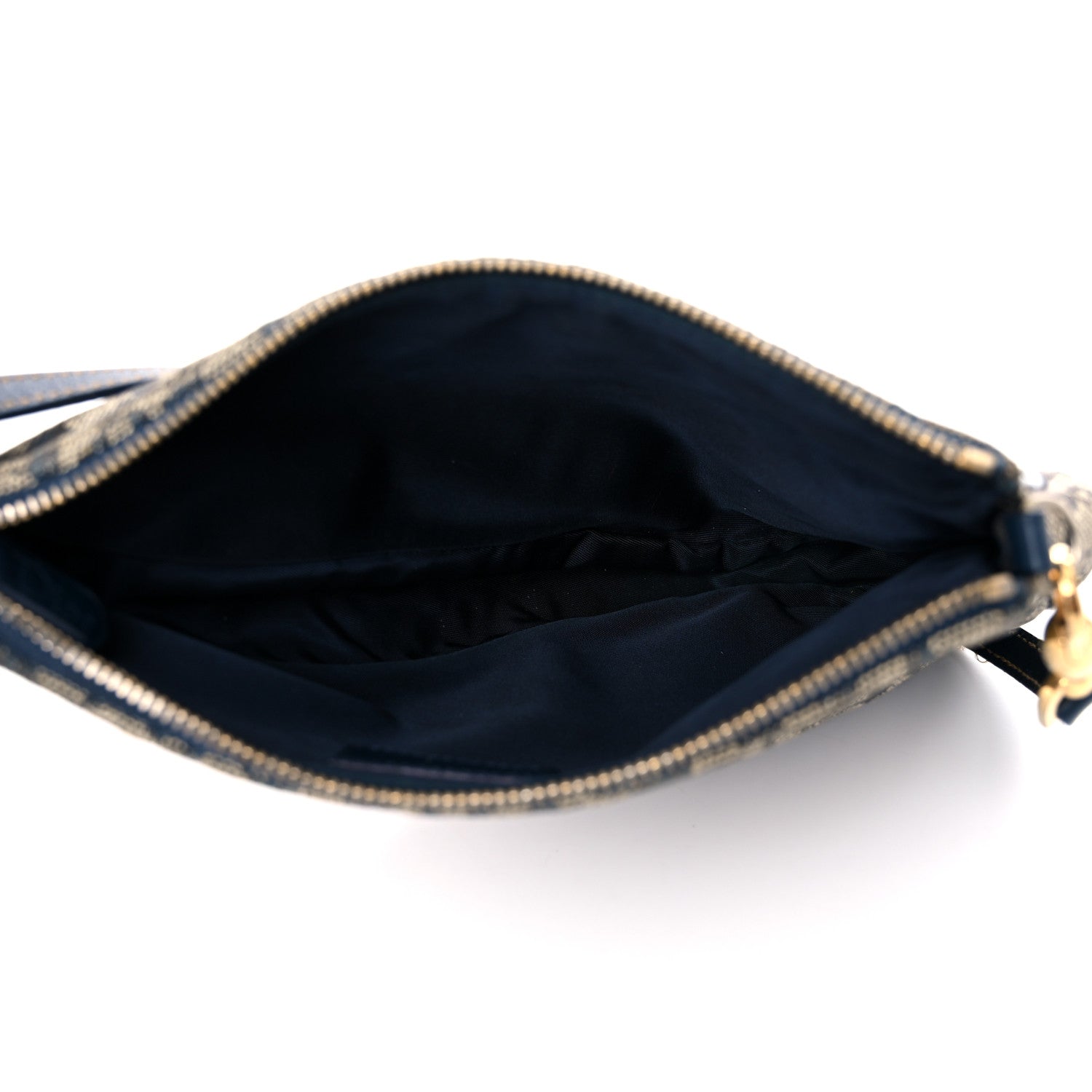 Christian Dior Monogram Mini Saddle Pochette Navy 5 of 20