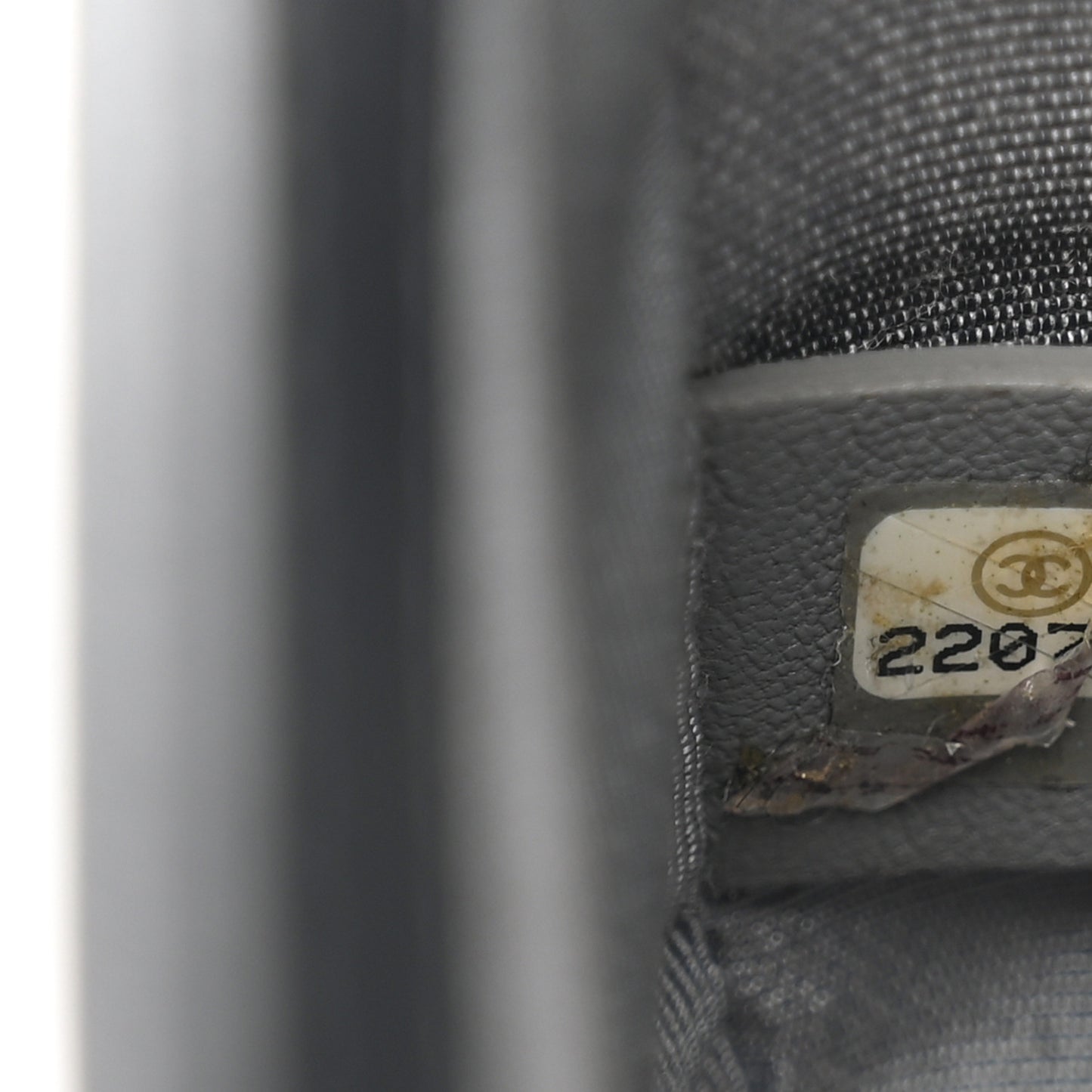 Calfskin Chevron Quilted Small Boy Flap Black