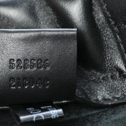 Gucci Calfskin Logo Drawstring Backpack Black 8 of 12