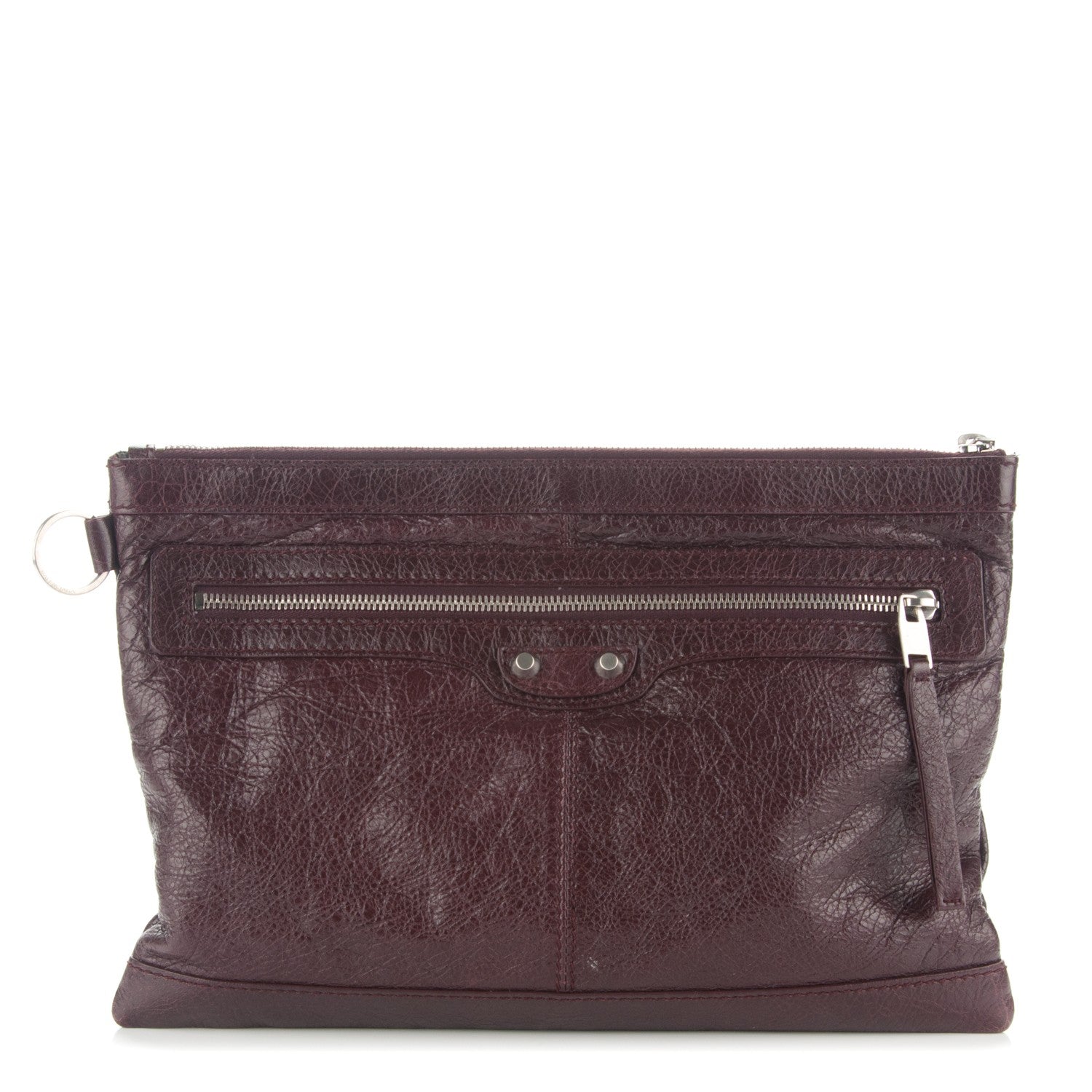 Balenciaga Agneau Arena Classic Hardware Medium Clip Acajou Fonce 1 of 7