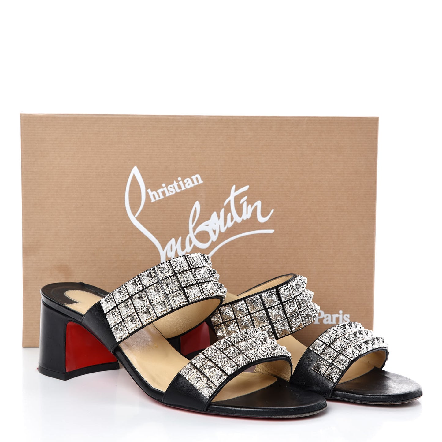 Nappa Myriadiam 55 Slide Sandals 40 Black