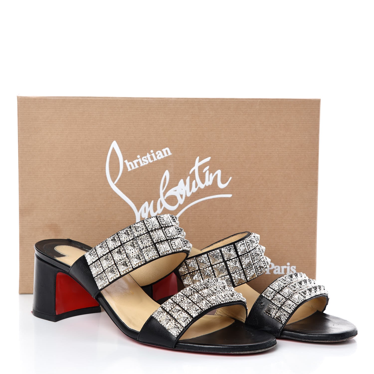 Christian Louboutin Nappa Myriadiam 55 Slide Sandals 40 Black 14 of 14
