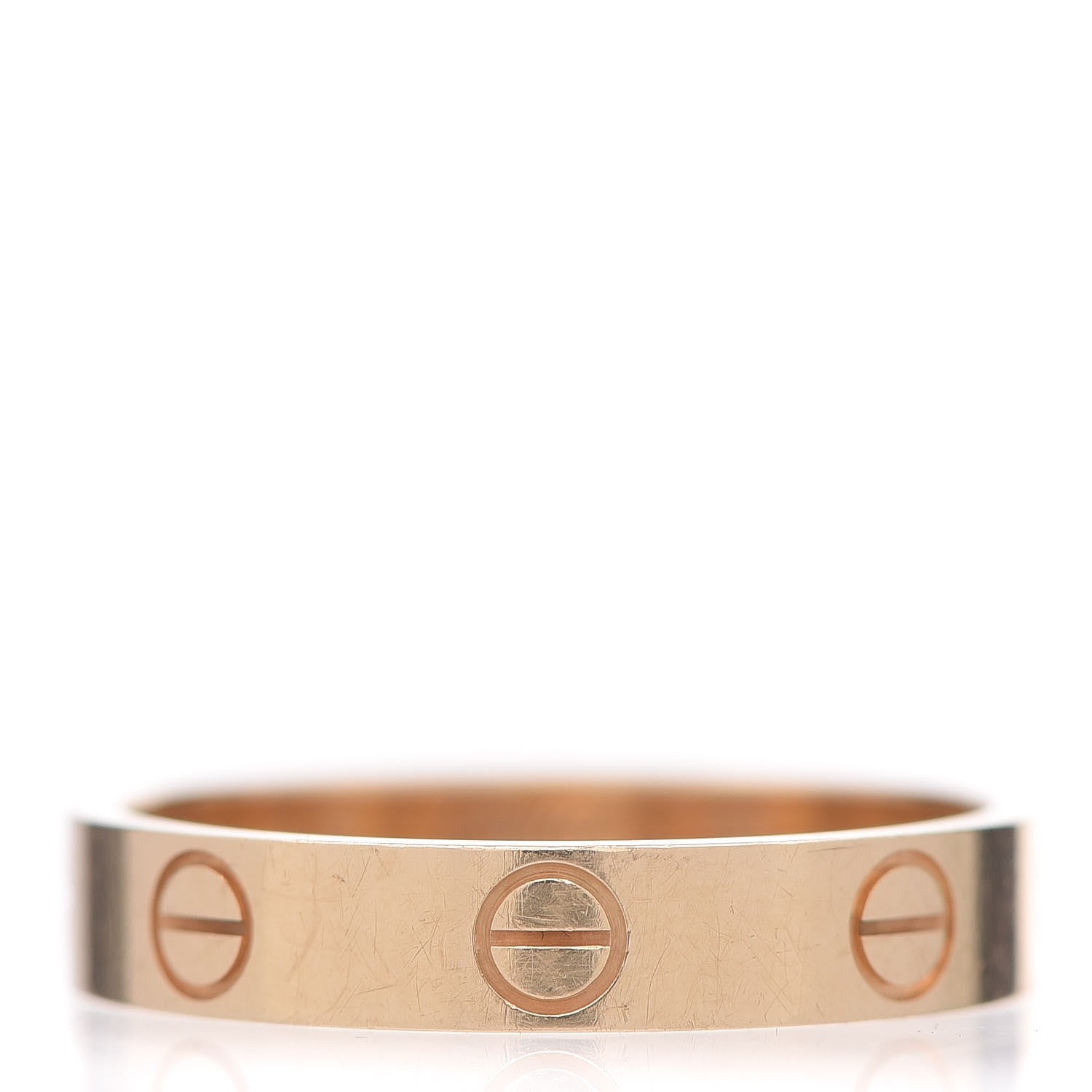 Cartier 18K Yellow Gold 3.5mm LOVE Wedding Band Ring 53 6.25 1 of 5