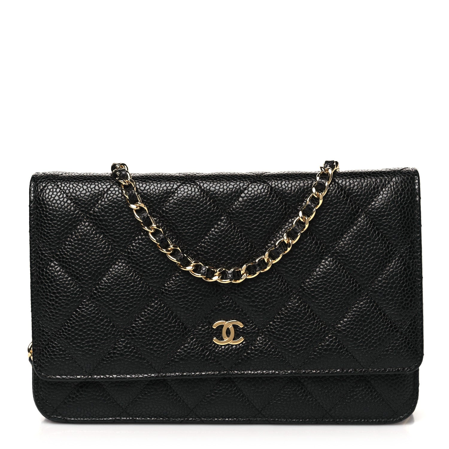 Chanel Caviar Quilted Wallet on Chain WOC Black 1 of 11